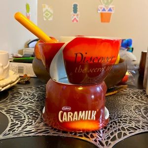 Caramilk Fondu Bowl and Candle Holder with 1 Stick